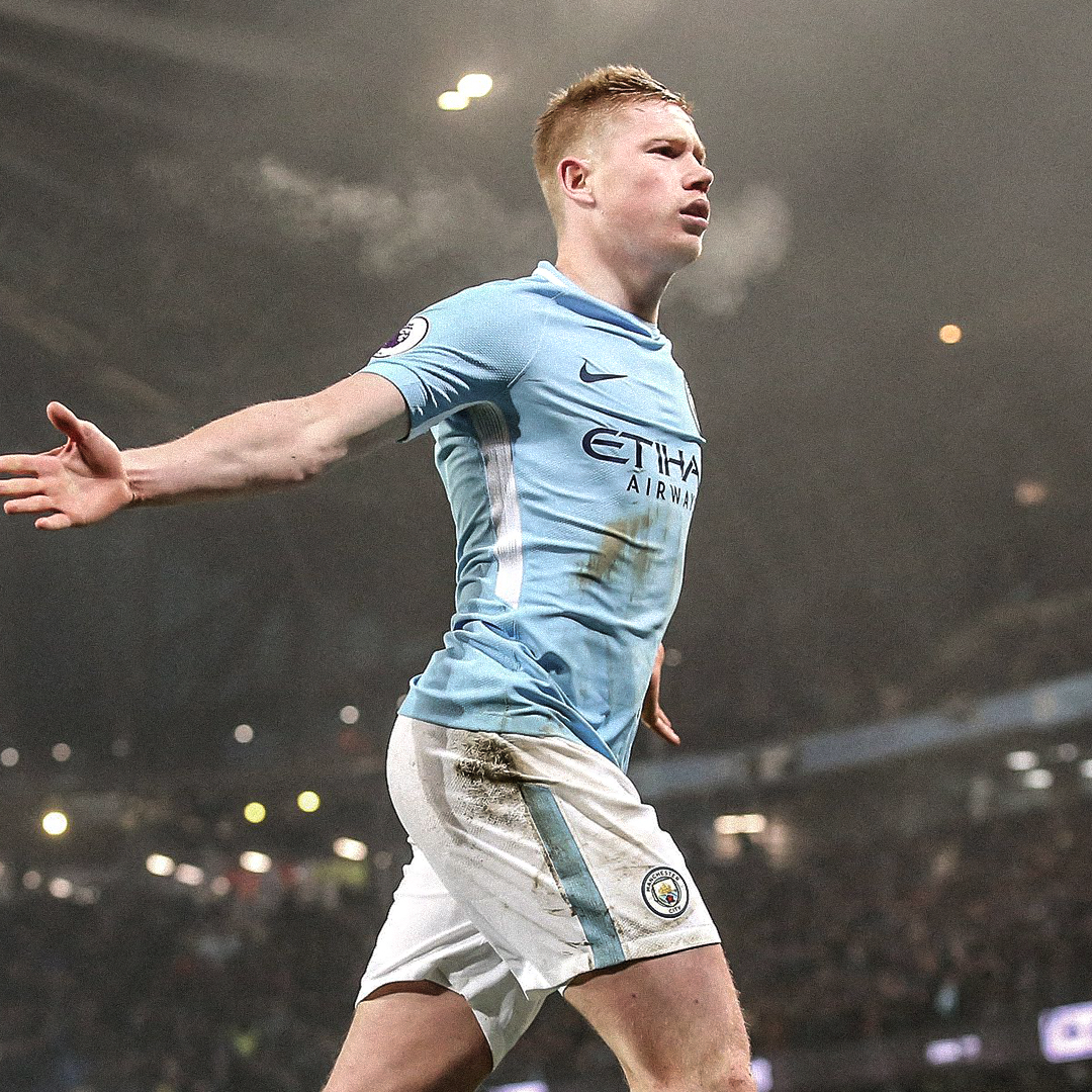 Trikot De Bruyne Manchester City 17-18 Legende