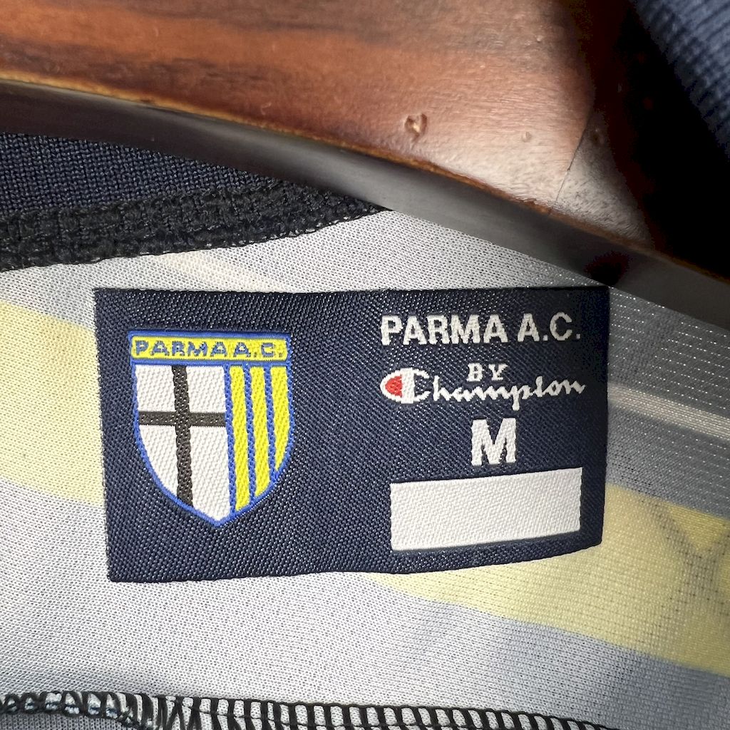 Trikot Parma Retro 1999/00 Auswärts Blau und Gelb