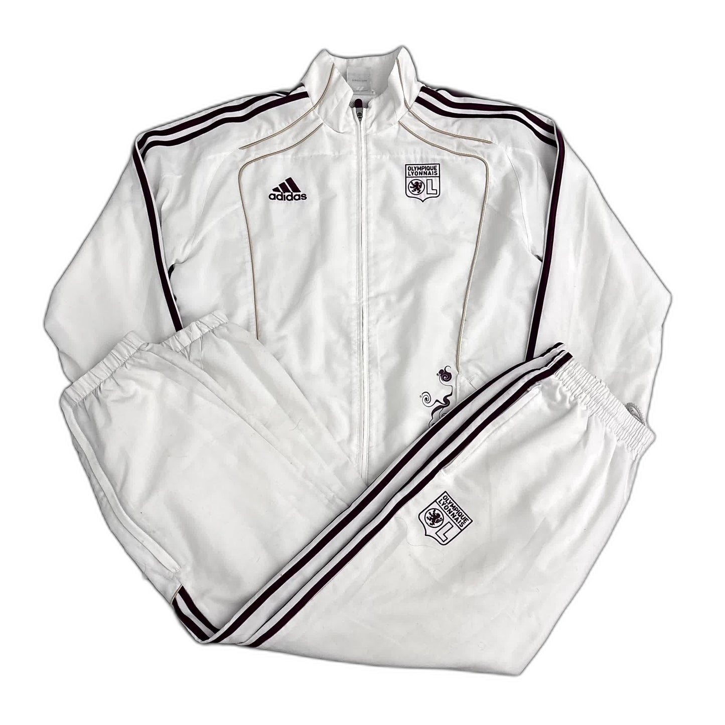 Adidas x Olympique Lyon Vintage-Jacke 2007/08