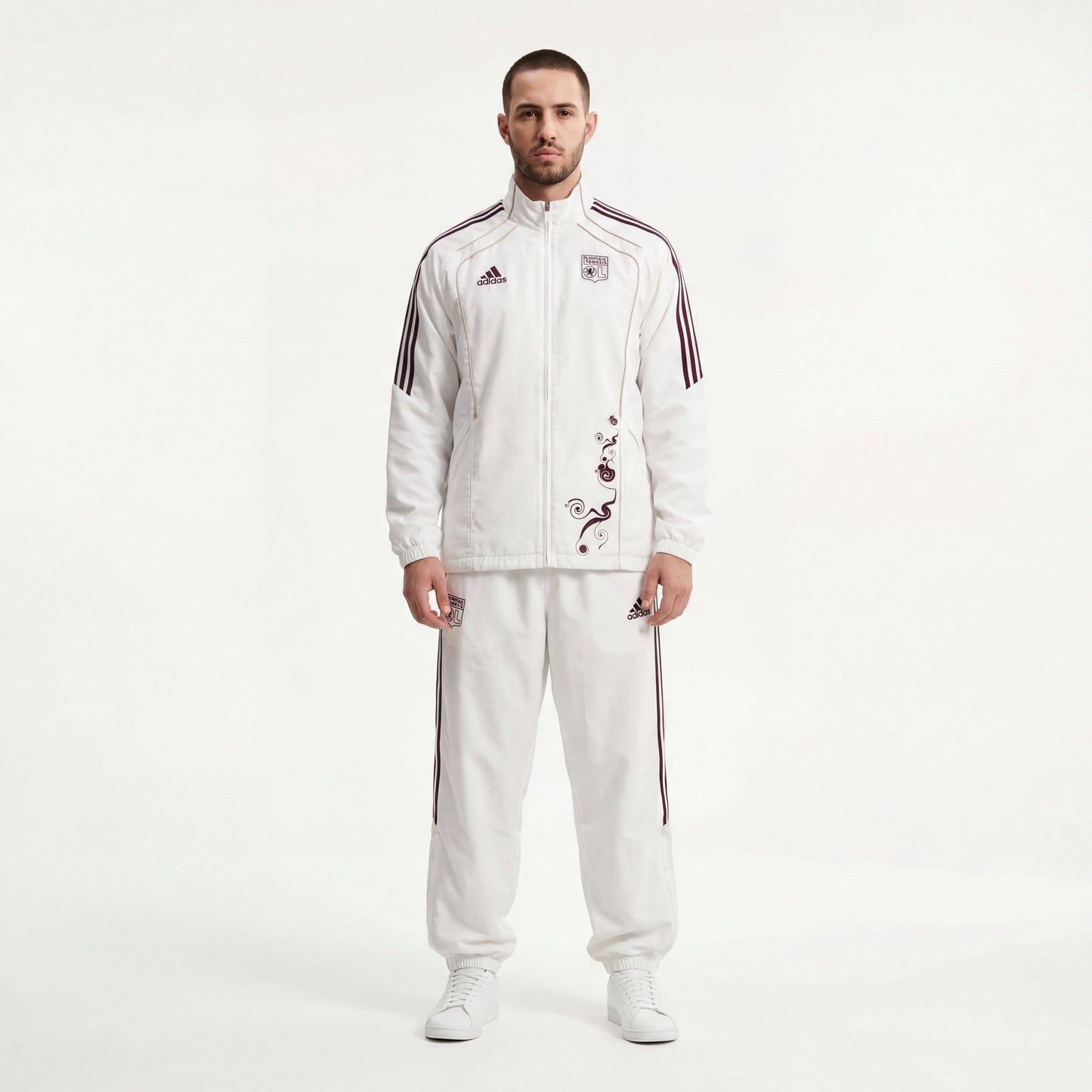 Adidas x Olympique Lyon Vintage-Jacke 2007/08