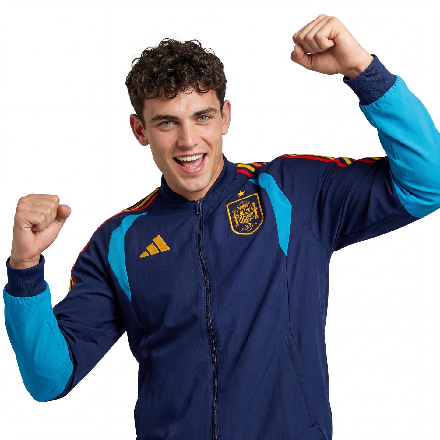 Jacke Spanien Blau Weltmeisterschaft