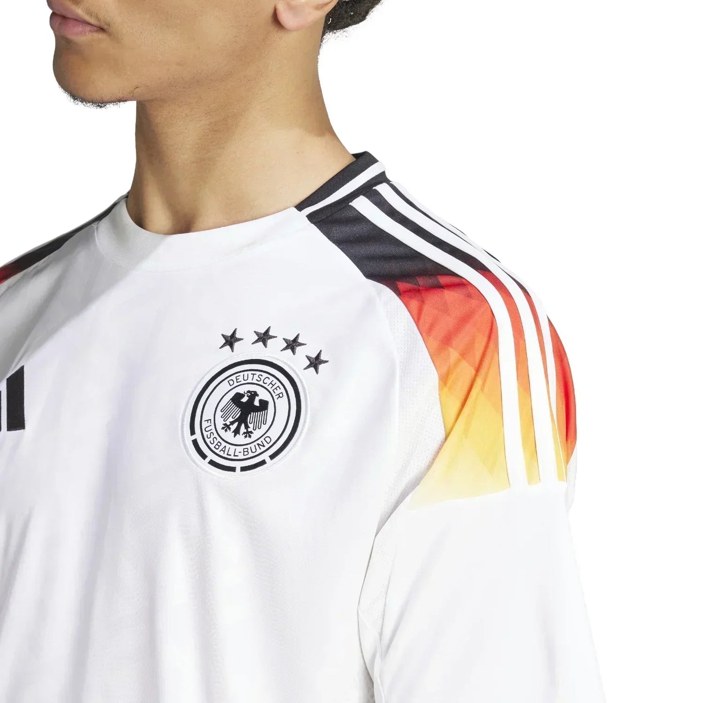 Deutschland Heimtrikot 24/25 ohne Beflockung Fan-Version Adidas Herren - Weiß