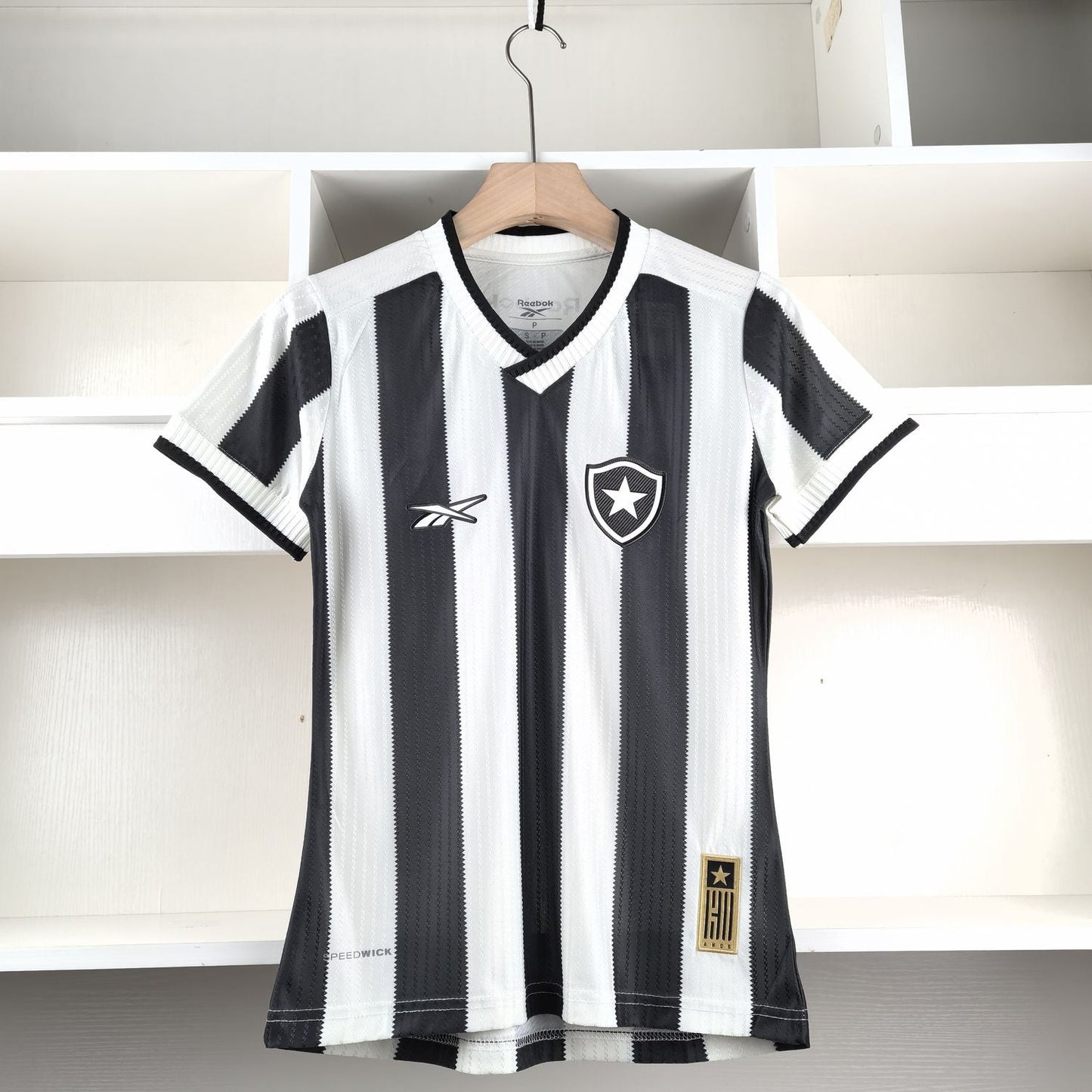 Damen-Trikot Botafogo I 24/25 – Schwarz und Weiß