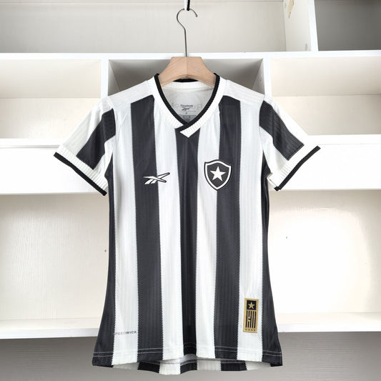 Damen-Trikot Botafogo I 24/25 – Schwarz und Weiß
