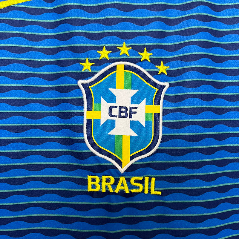 Trikot Brasilien 24/25 Blau Auswärts