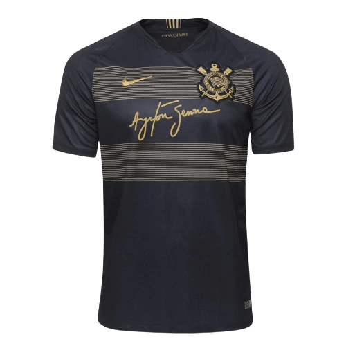 Trikot Corinthians Ayrton Senna 18/19 Retro - Schwarz