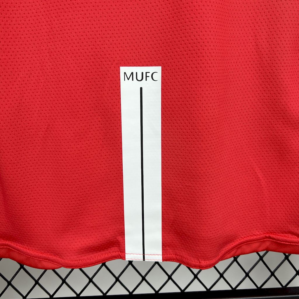Manchester United Langarm-Trikot Retro 2007/08 Heim UCL