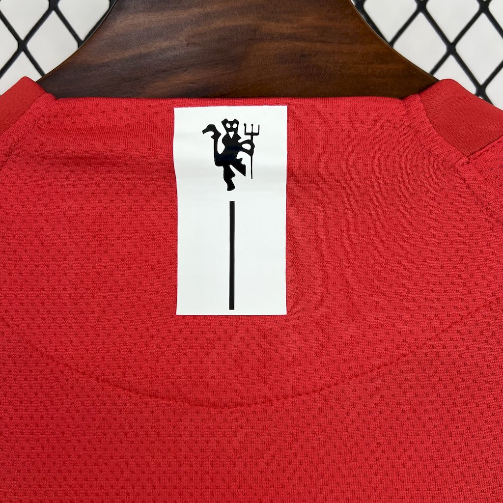 Manchester United Langarm-Trikot Retro 2007/08 Heim UCL