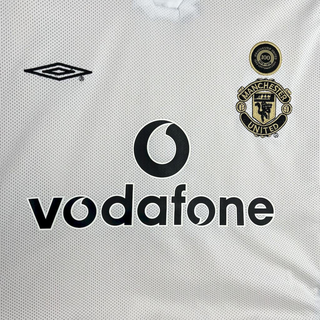 Wendetrikot Manchester United Retro 2001/02 zum 100. Jubiläum