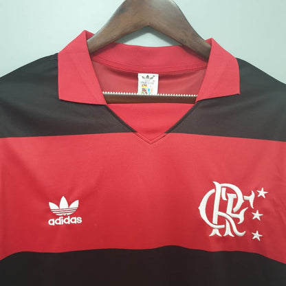 Trikot Flamengo Retro 1982 Rot-Schwarz - Adidas