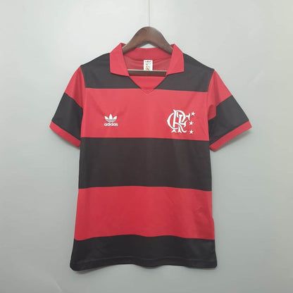 Trikot Flamengo Retro 1982 Rot-Schwarz - Adidas