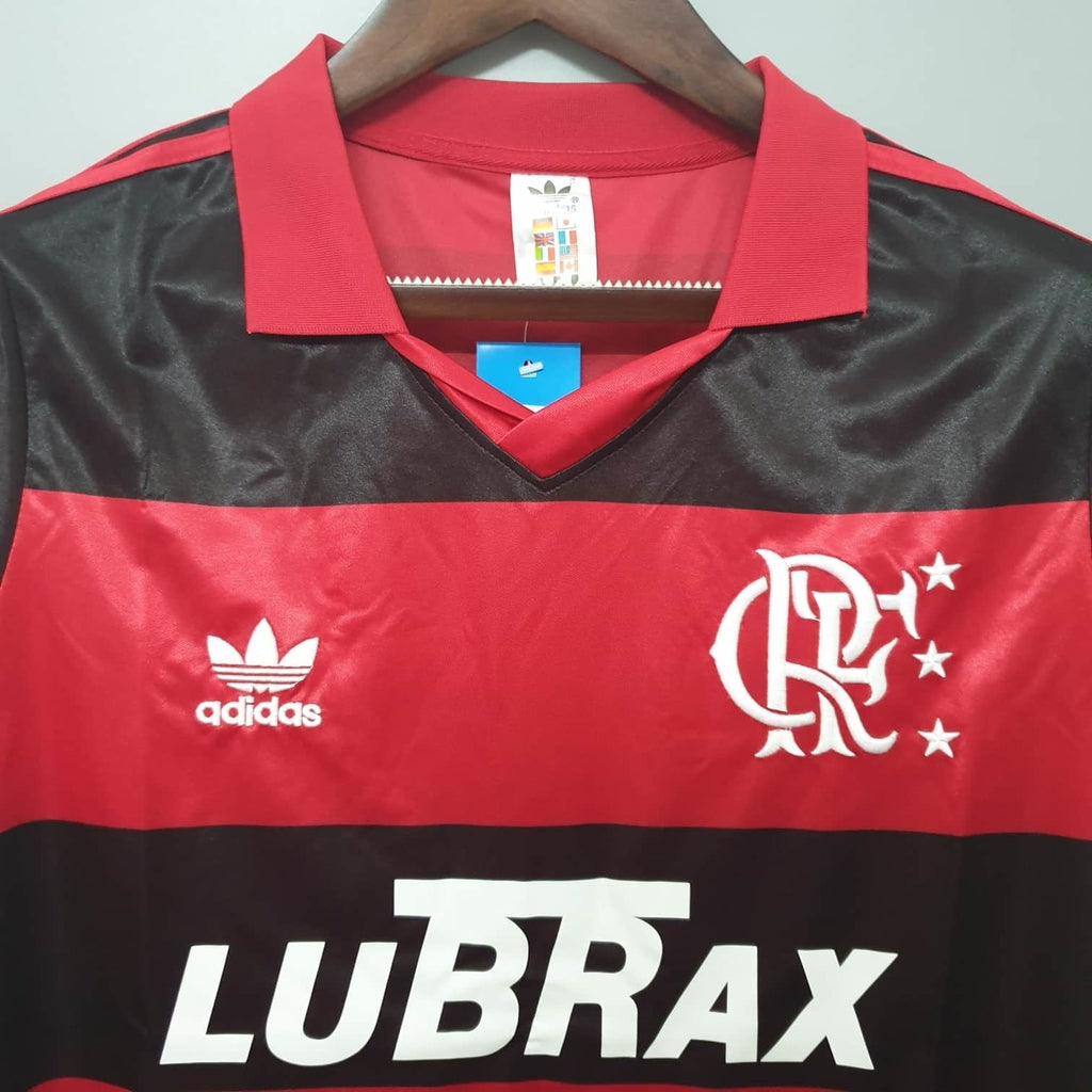 Trikot Flamengo Retro 1990 Rot und Schwarz - Adidas