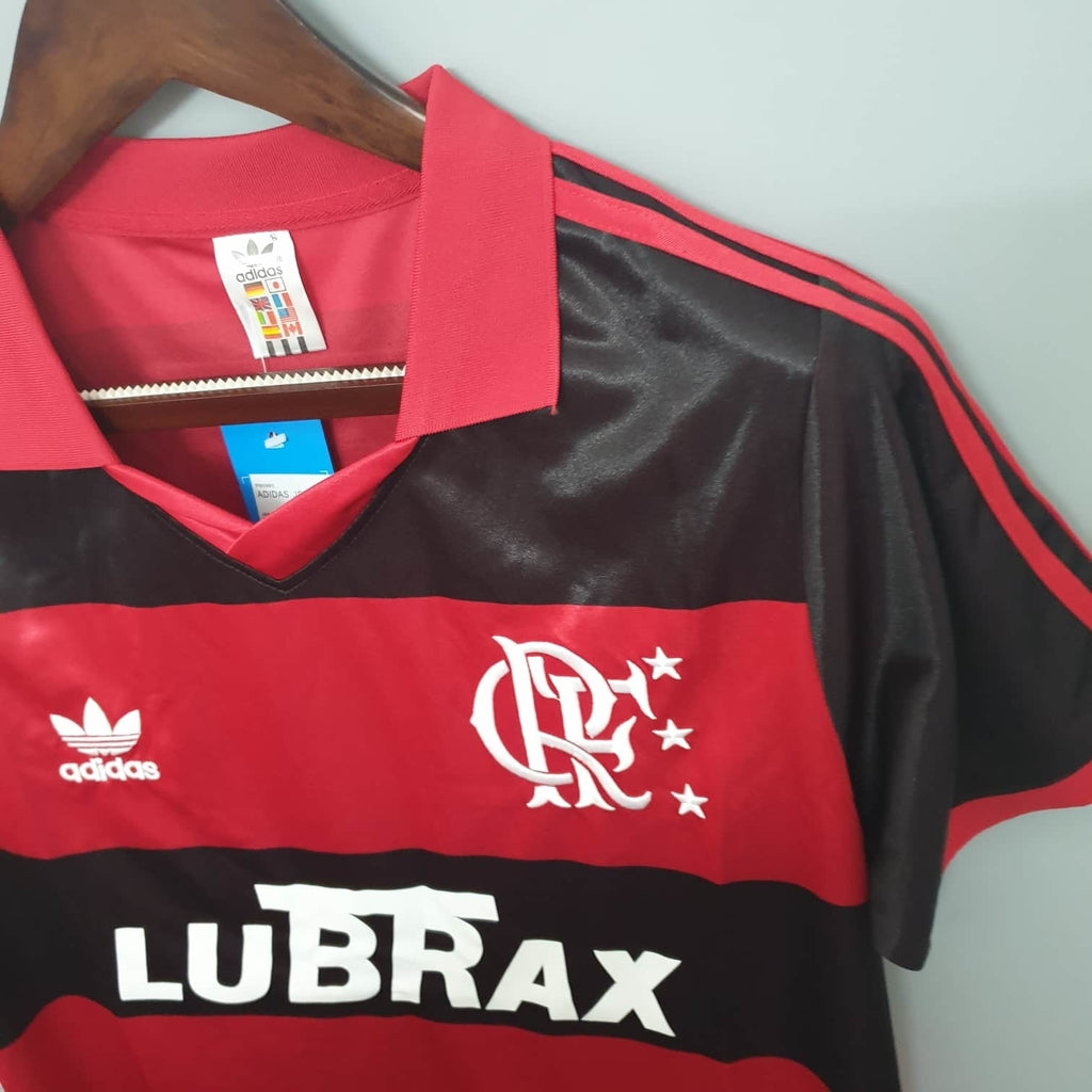Trikot Flamengo Retro 1990 Rot und Schwarz - Adidas