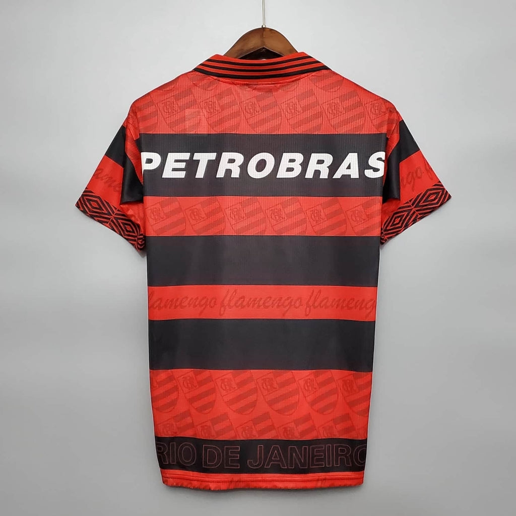 Trikot Flamengo Retro 1995 Rot und Schwarz