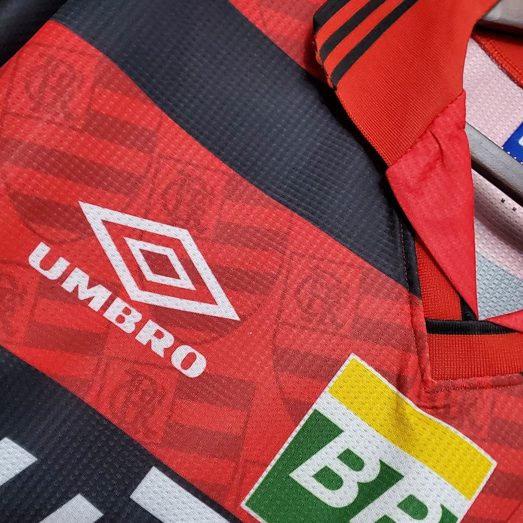 Trikot Flamengo Retro 1995 Rot und Schwarz