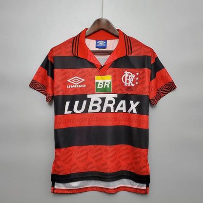Trikot Flamengo Retro 1995 Rot und Schwarz