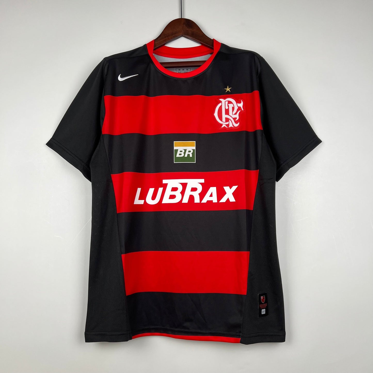 Trikot Flamengo Retro 2002 Rot und Schwarz