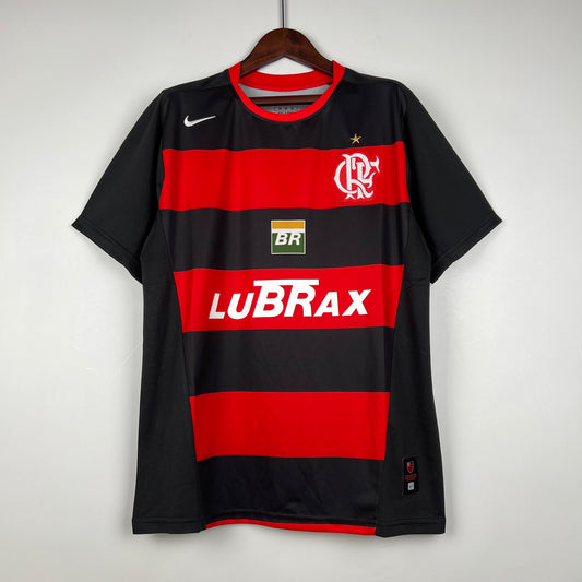 Trikot Flamengo Retro 2002 Rot und Schwarz