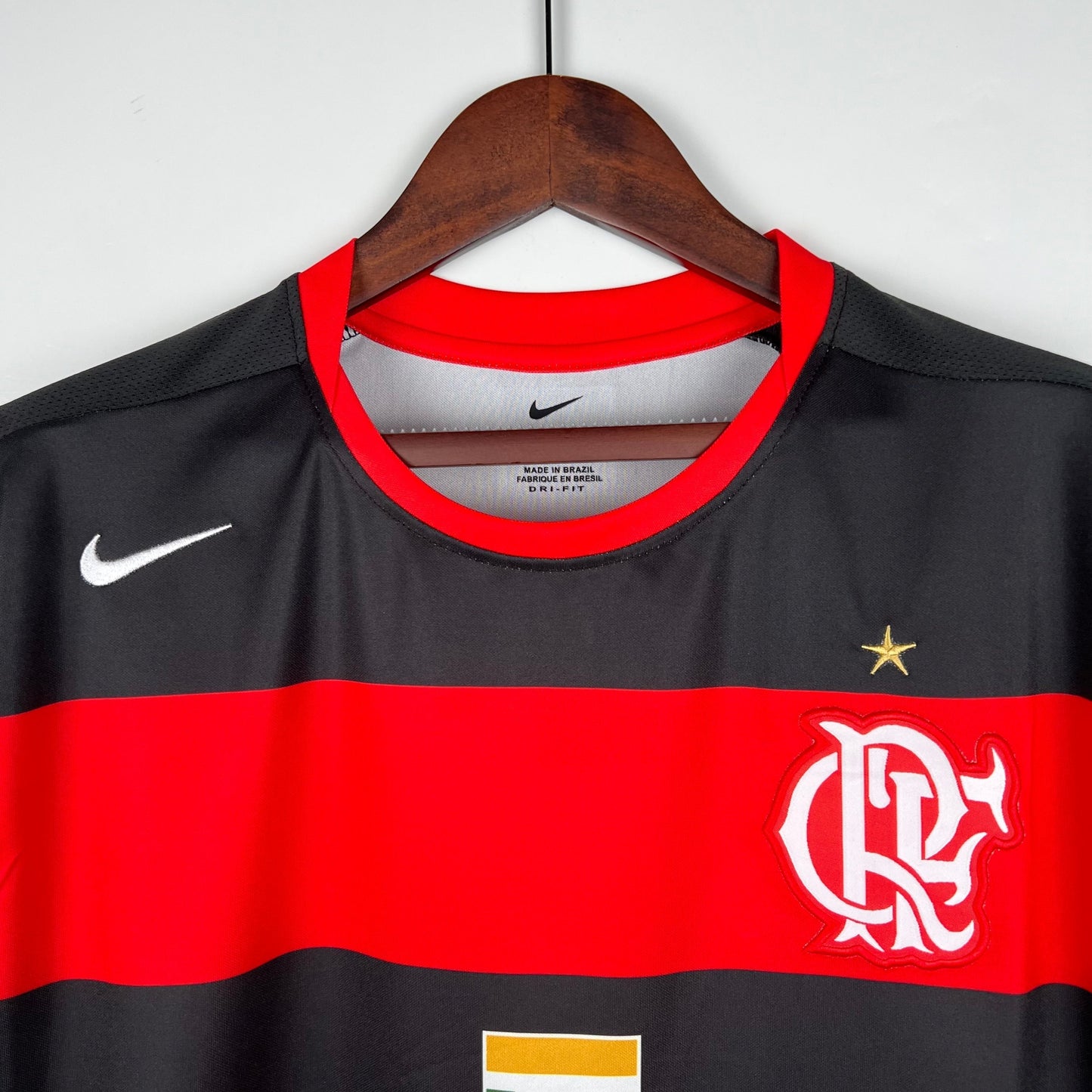 Trikot Flamengo Retro 2002 Rot und Schwarz