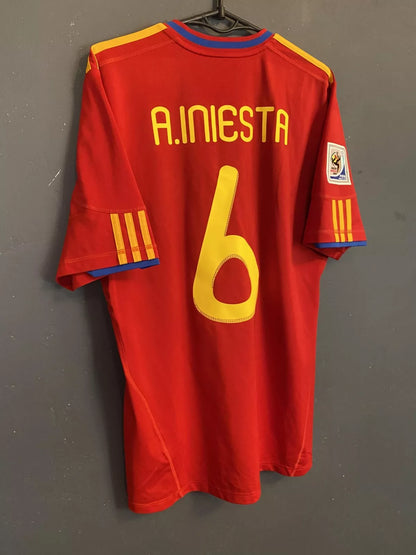 Trikot Iniesta Spanien 2010 Legende