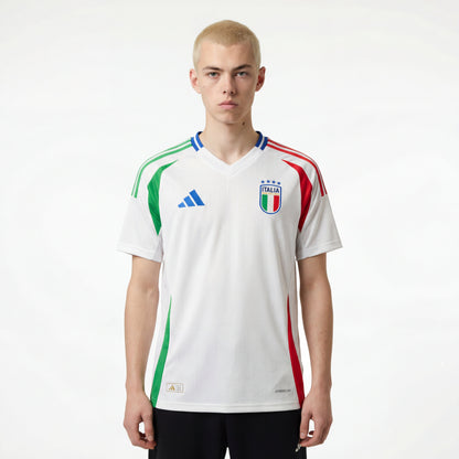 Auswärtstrikot Italien 24/25, Fan-Version, Adidas – Weiß