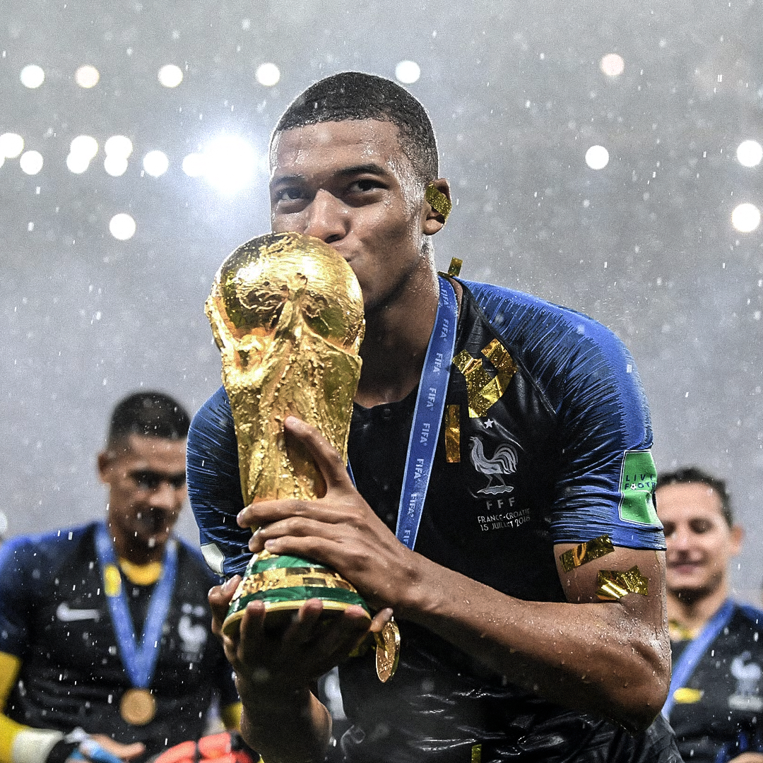 Trikot Mbappé Frankreich 2018 Legende