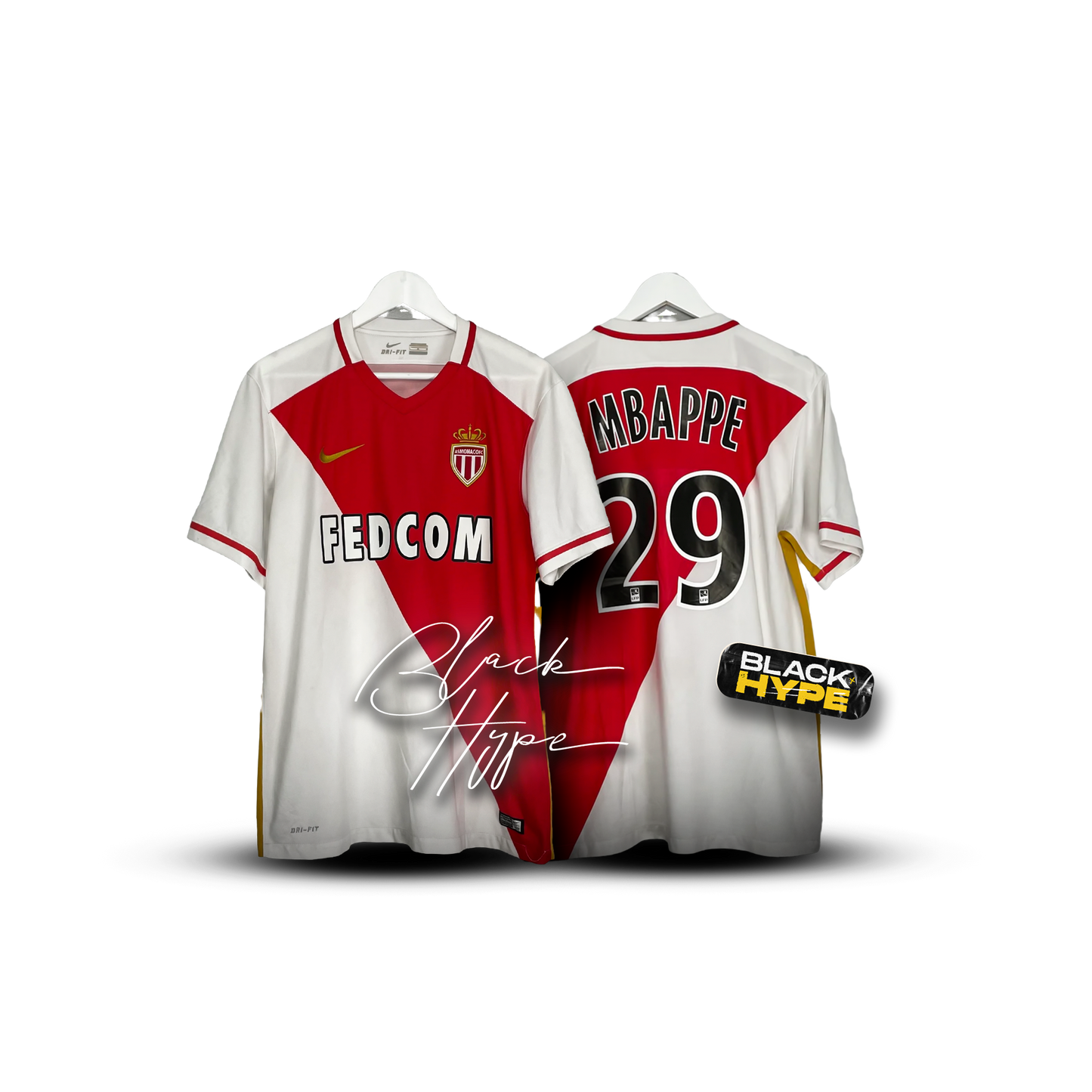 Trikot Mbappé Monaco 16-17 Legende
