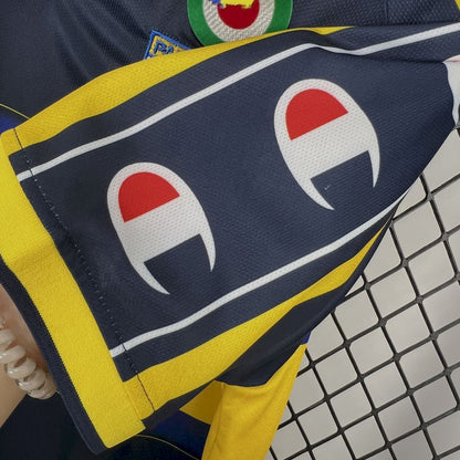 Trikot Parma Retro 1999/00 Auswärts Blau und Gelb