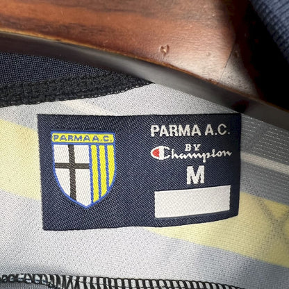 Trikot Parma Retro 1999/00 Auswärts Blau und Gelb