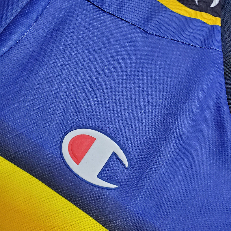 Trikot Parma Retro 2001/2002 Blau und Gelb - Champion