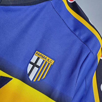 Trikot Parma Retro 2001/2002 Blau und Gelb - Champion