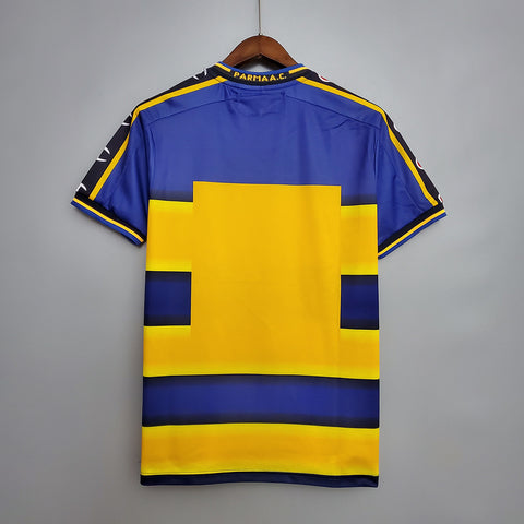 Trikot Parma Retro 2001/2002 Blau und Gelb - Champion