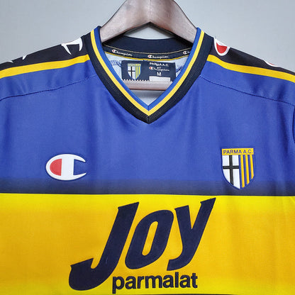 Trikot Parma Retro 2001/2002 Blau und Gelb - Champion