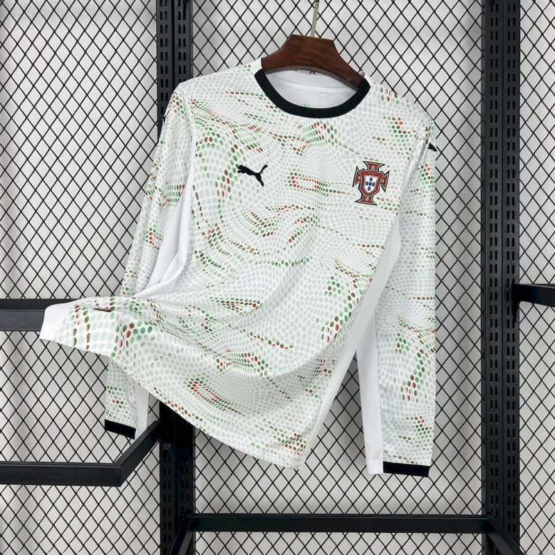 Trikot Portugal Langarm 25/26 - Weiß