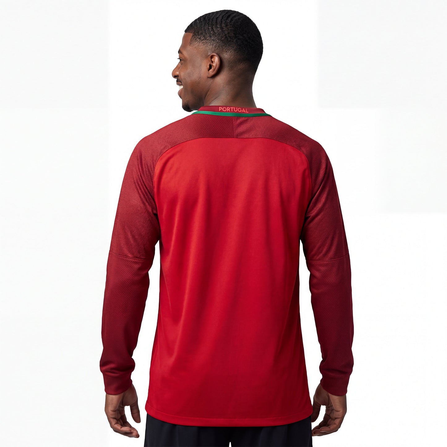 Trikot Portugal Retro 2016 Langarm Rot