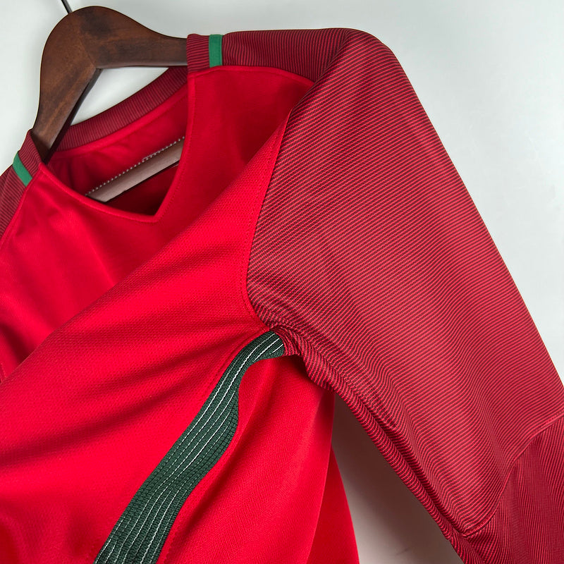 Trikot Portugal Retro 2016 Langarm Rot