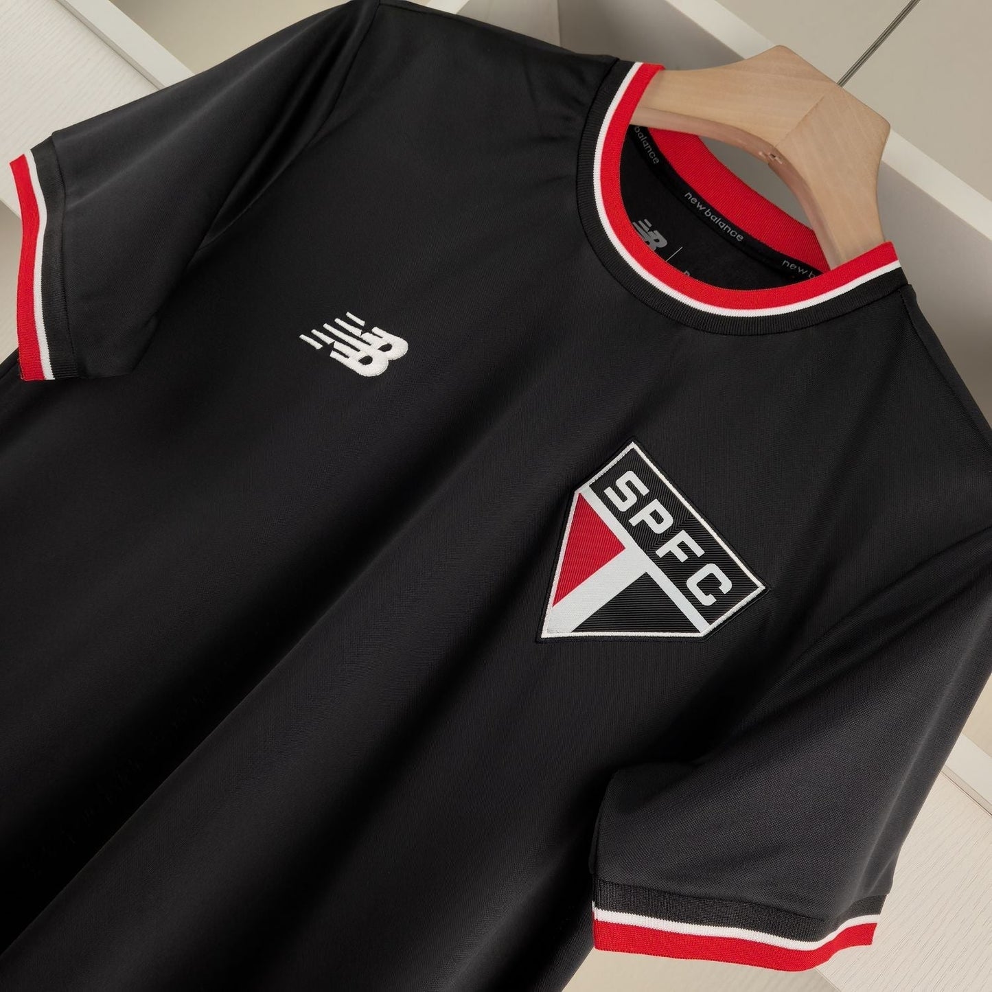 São Paulo Retro-Trikot - Schwarz