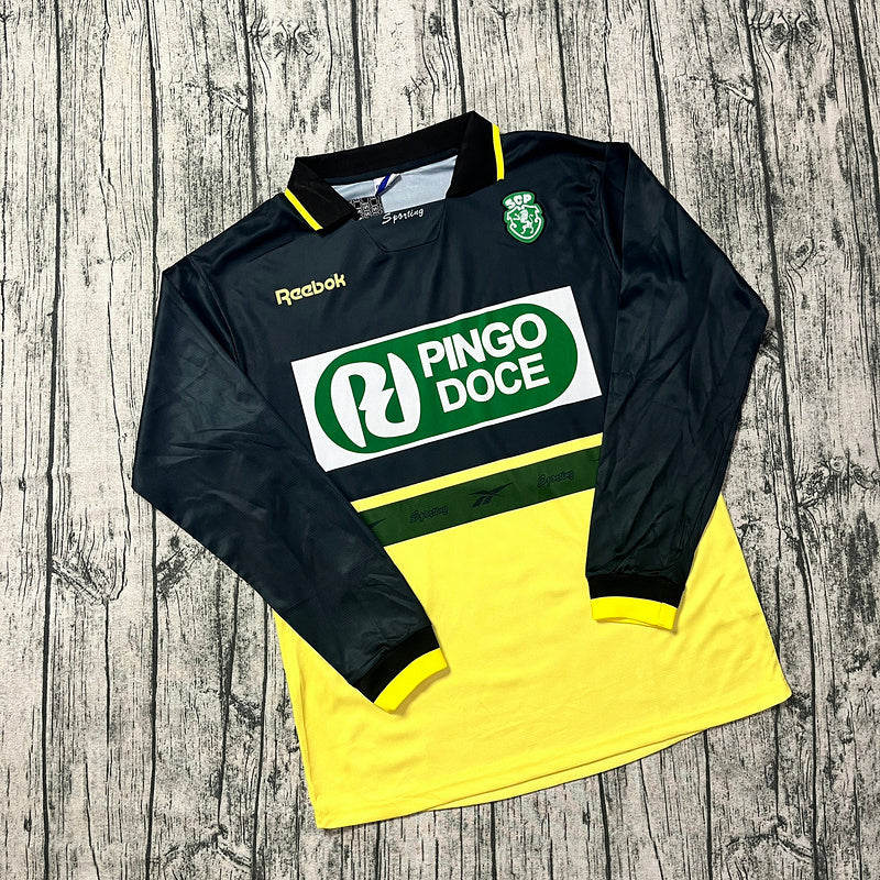 Trikot Sporting 99/00 Langarm - Auswärts Retro