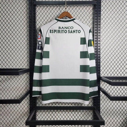 Trikot Sporting Retro 2001/03 Langarm Grün