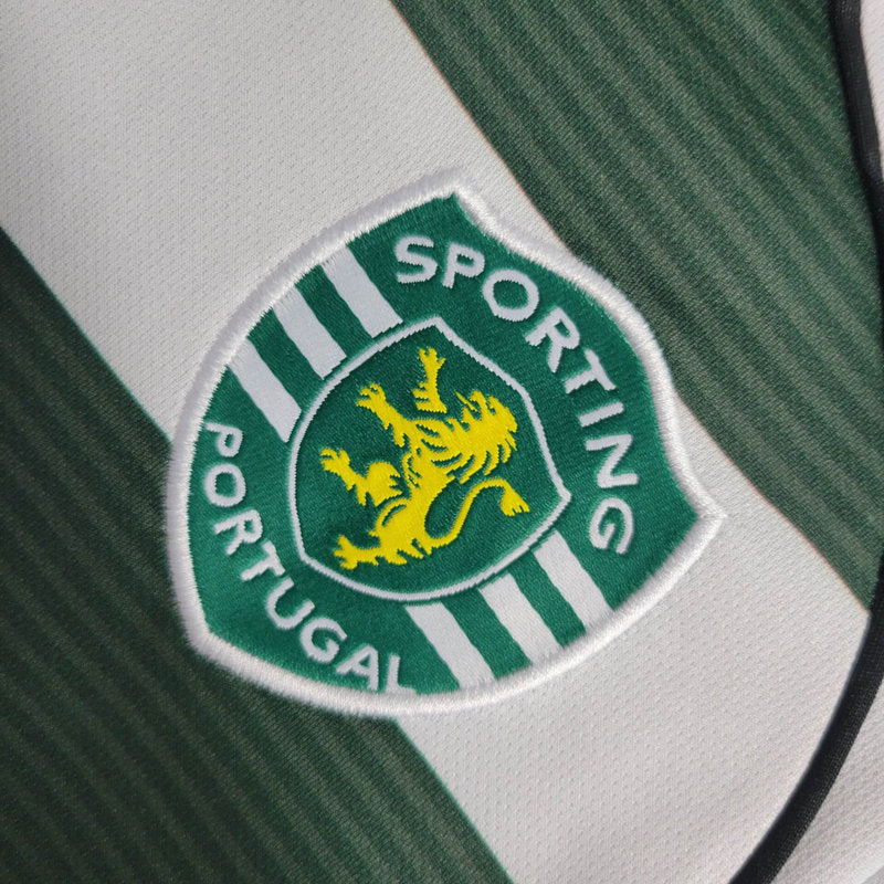 Trikot Sporting Retro 2001/03 Langarm Grün