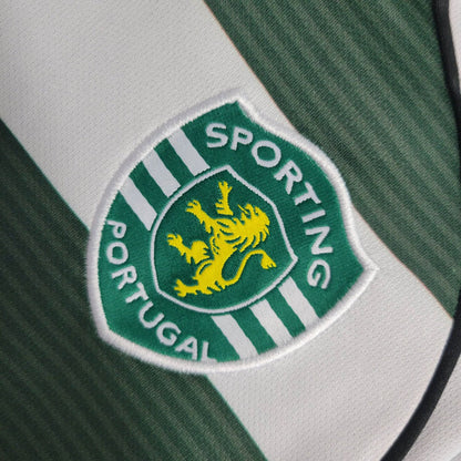 Trikot Sporting Retro 2001/03 Langarm Grün