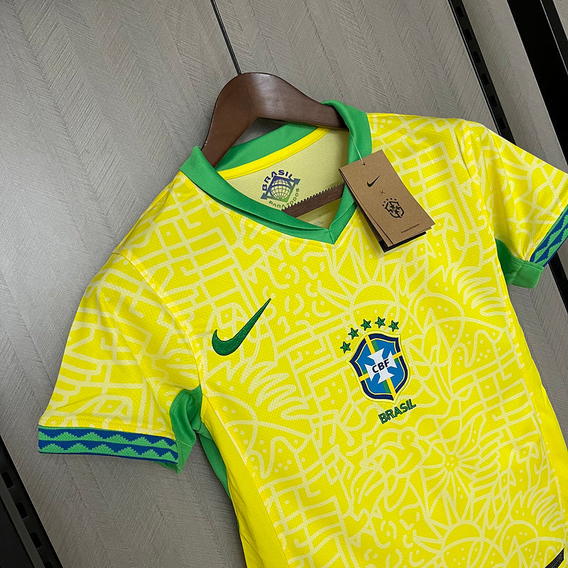 Trikot Damen Brasilien Heim 24/25 Nike - Gelb