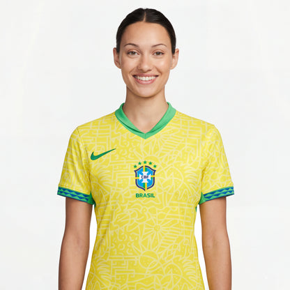 Trikot Damen Brasilien Heim 24/25 Nike - Gelb