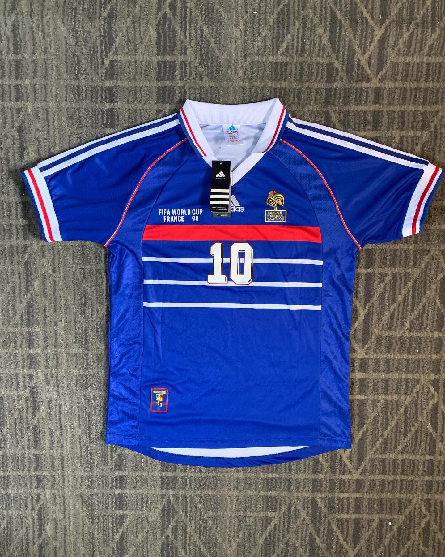 Trikot Zidane Frankreich 1998 Legende