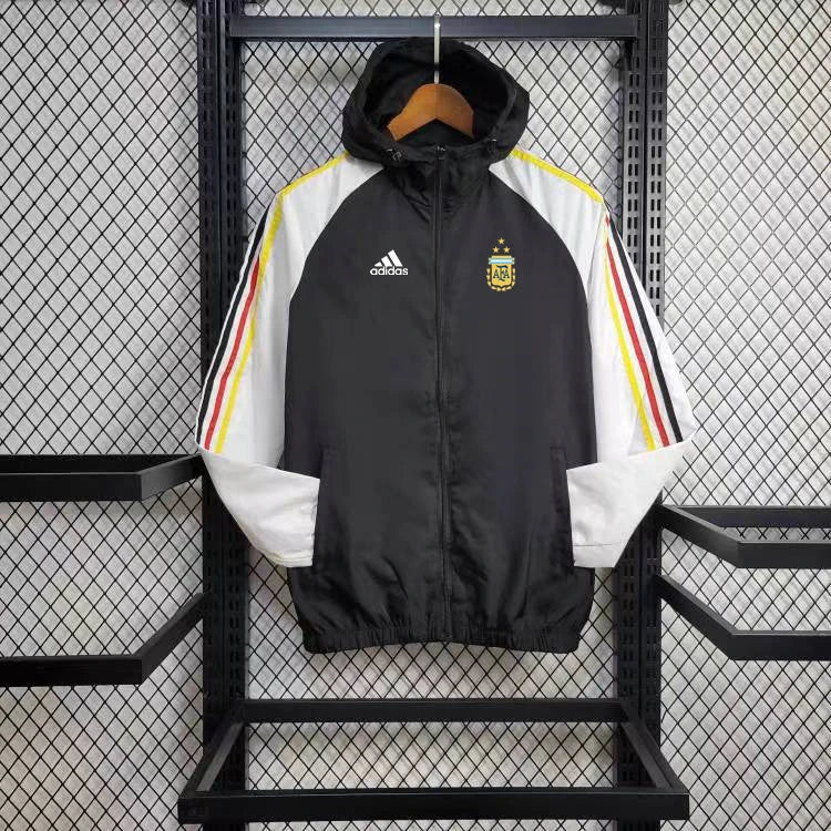 Windjacke Argentinien 24/25 - Schwarz und Weiß
