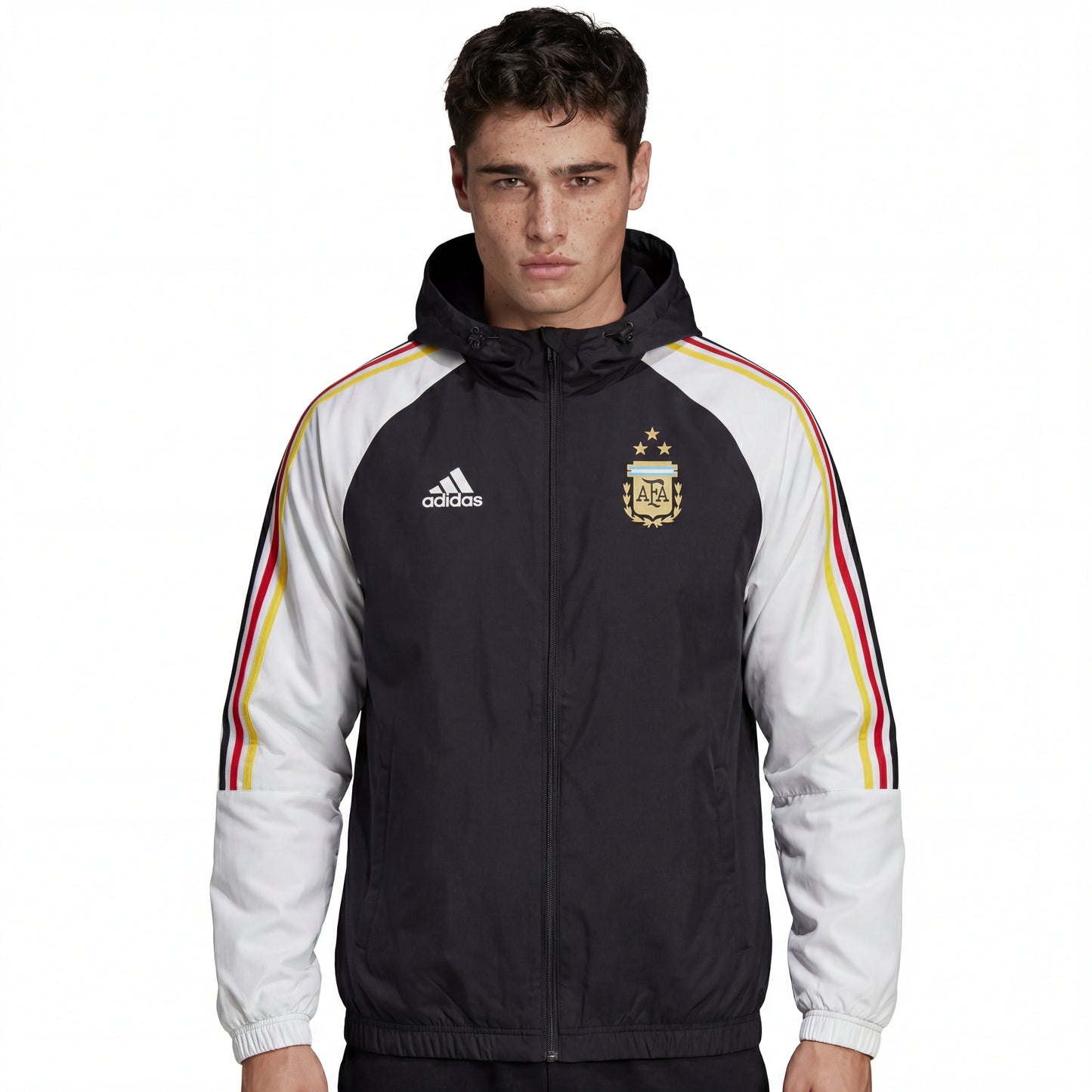 Windjacke Argentinien 24/25 - Schwarz und Weiß