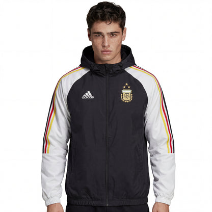 Windjacke Argentinien 24/25 - Schwarz und Weiß