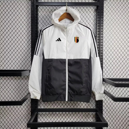Windjacke Belgien 24/25 - Weiß und Schwarz