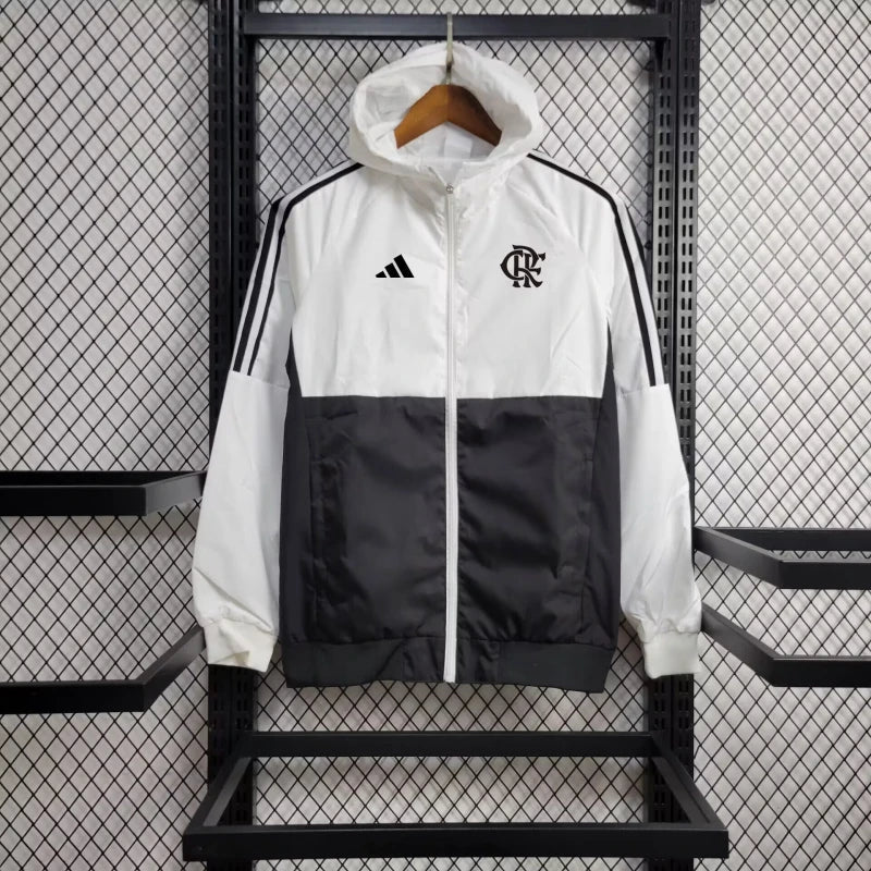 Windjacke Flamengo 24/25 - Weiß und Schwarz