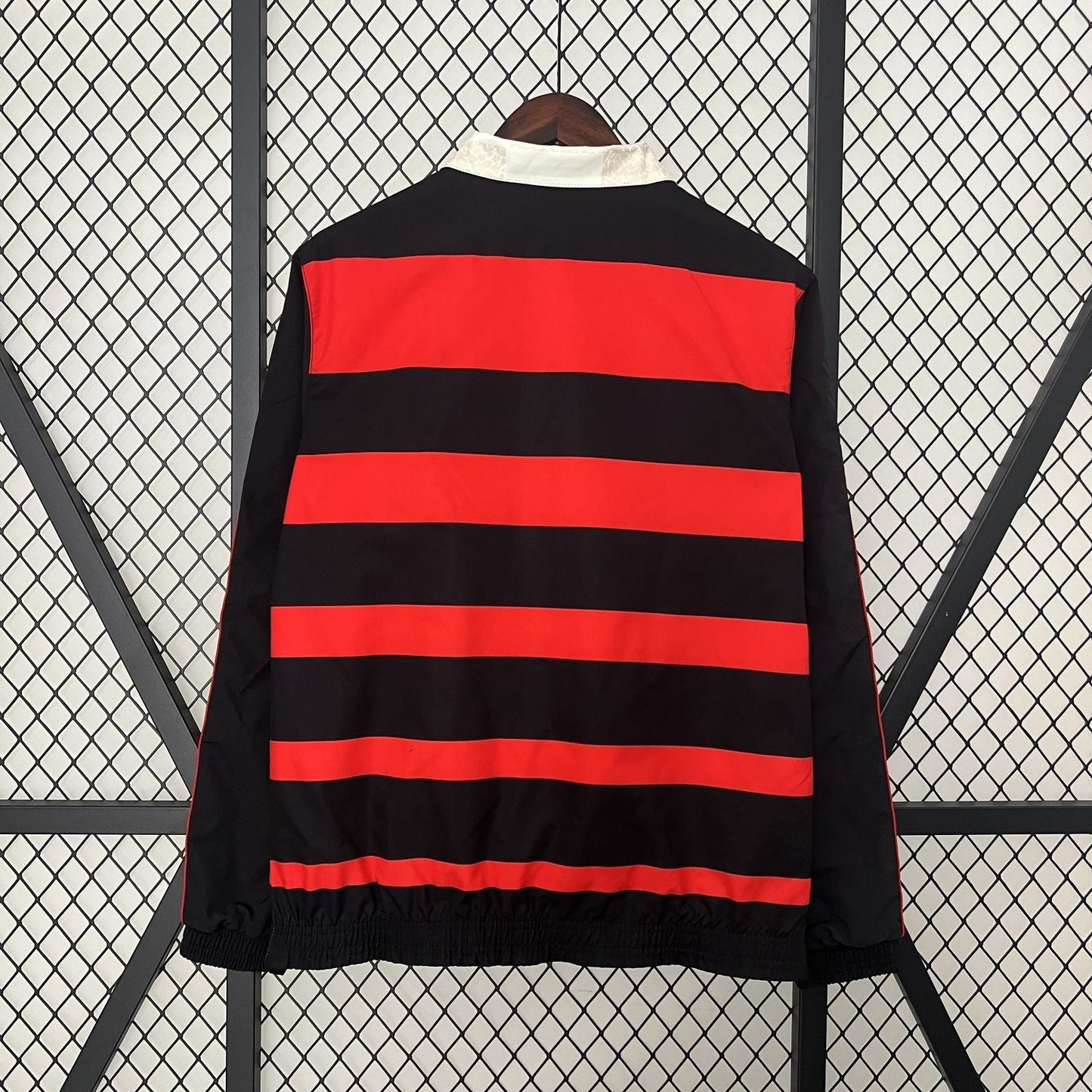 Windjacke Flamengo - Schwarz und Rot